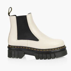 Dr. Martens AUDRICK NAPPA LEATHER PLATFORM CHELSEA BOOTS - NWT!